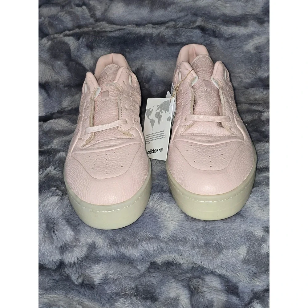NWT Adidas Rivalry Lux Low Pink Leather Sneakers Men's‎ Size 12